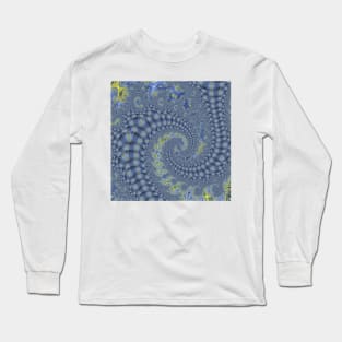 THE MORE YOU LOOK. THE MORE YOU SEE. İntricate detailed fractal in subtle pastel colors Long Sleeve T-Shirt